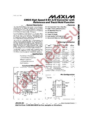 MAX150BCWP+ datasheet  